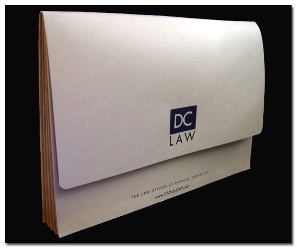 Law Firm Portfolios with Printed Company Logo Make a statement with